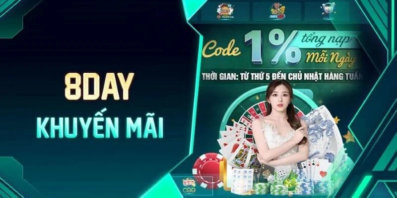 Code 50k 8Day là chương trình hấp dẫn và hot nhất